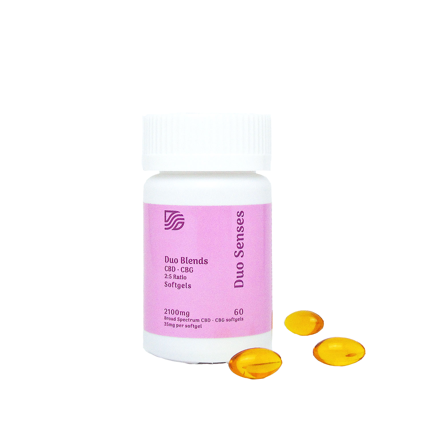 DUO BLENDS Softgels CBD:CBG 2100mg by Duo Senses